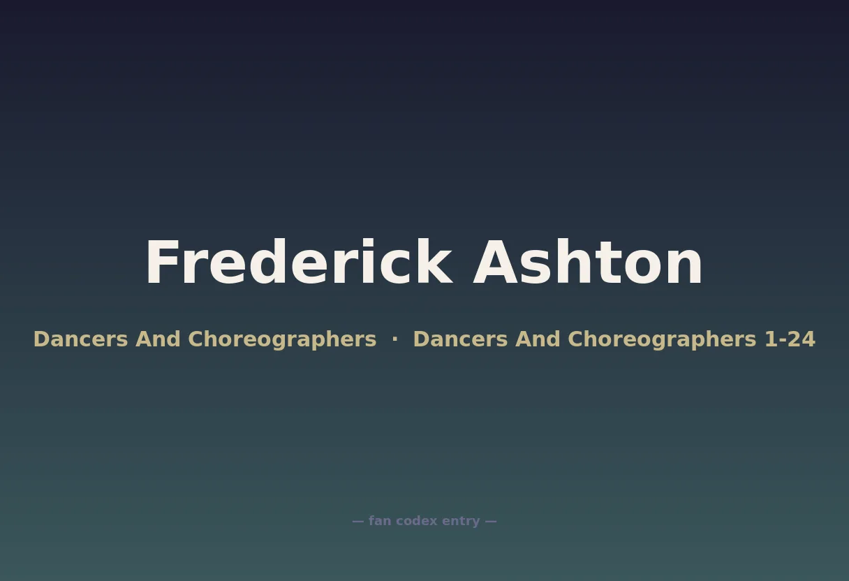 Frederick Ashton