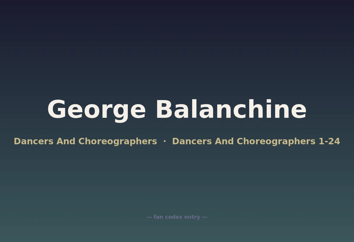 George Balanchine