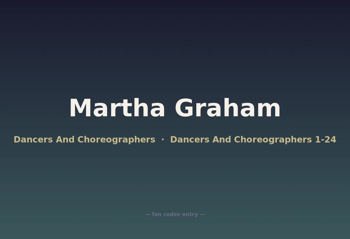 Martha Graham