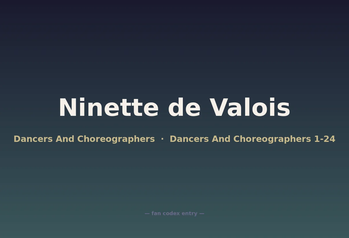 Ninette de Valois