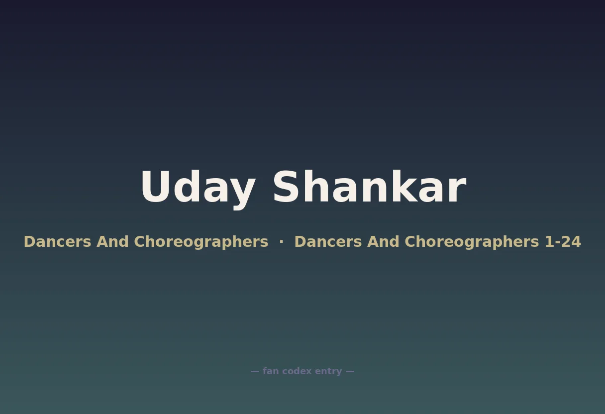 Uday Shankar